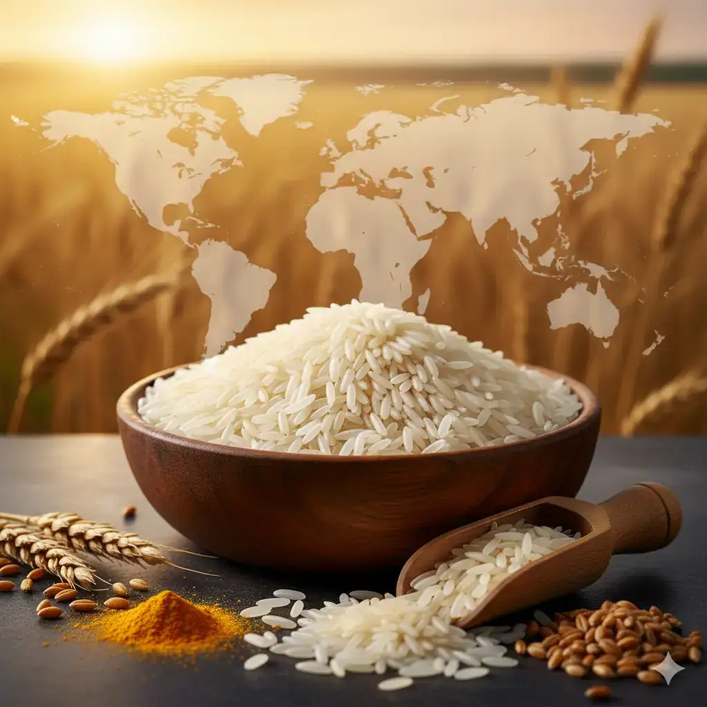 Rice for export from India